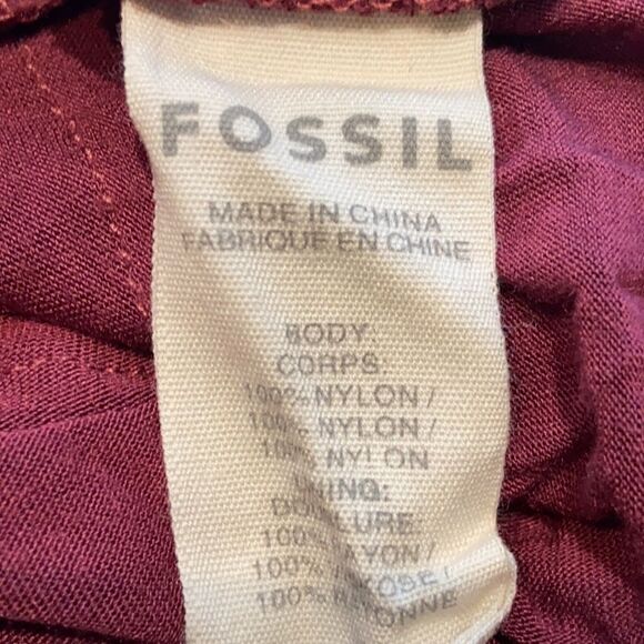 Fossil Layered Tiered Lace Mini Skirt S Mauve Pink - Picture 7 of 7